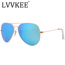 Высококачественные модные брендовые Дизайнерские мужские и женские солнцезащитные очки для вождения со стеклянными линзами 58 мм 3025 зеркальные очки Gafas G15 H2O, синие