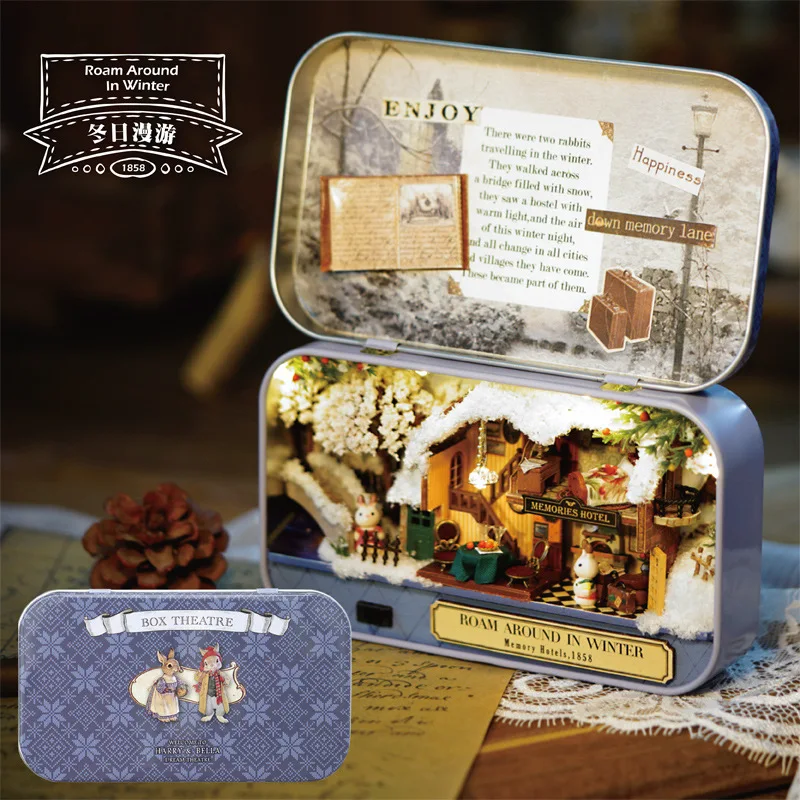 New Furniture Doll House Wooden Miniature DIY DollHouse Doll House With Furniture Assemble Kits Doll House Doll Houses Casa Toy