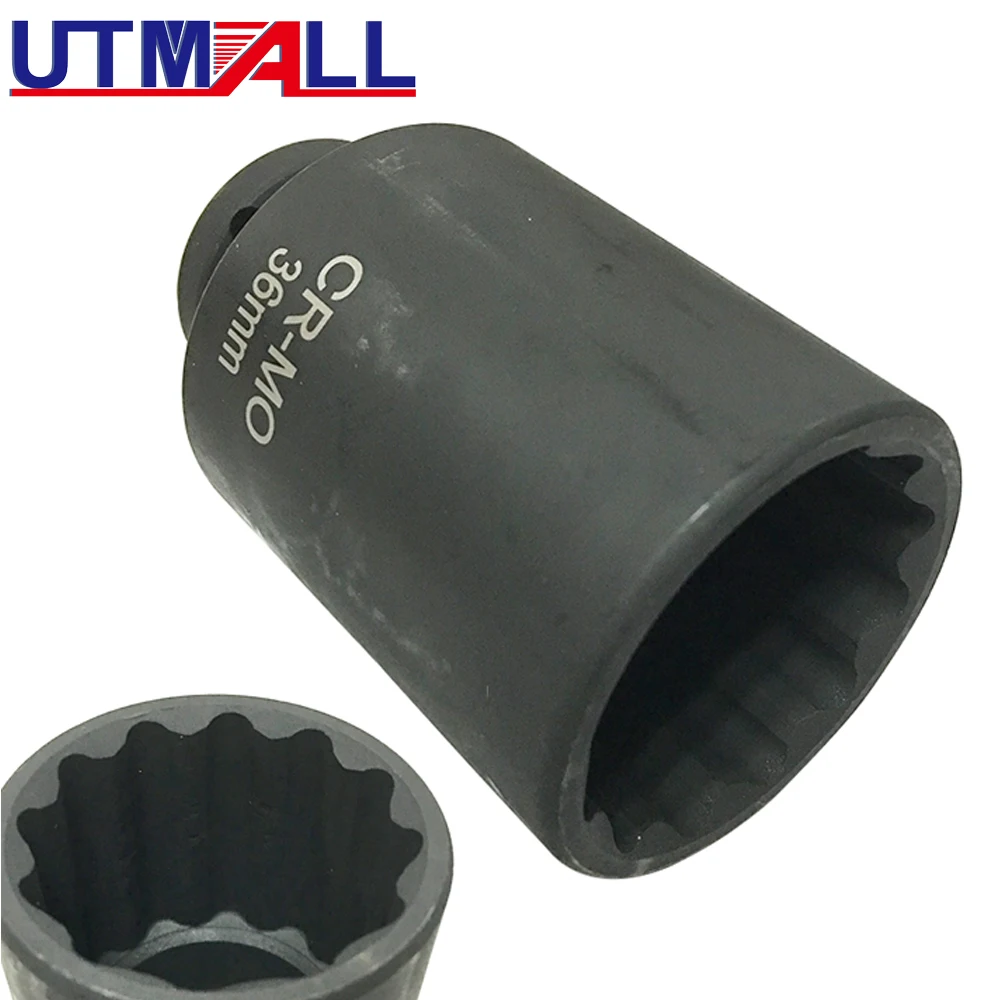 12Point 36MM Spindle Axle Nut Socket Hub Installing Tool For BMW Volkswagen AUDI