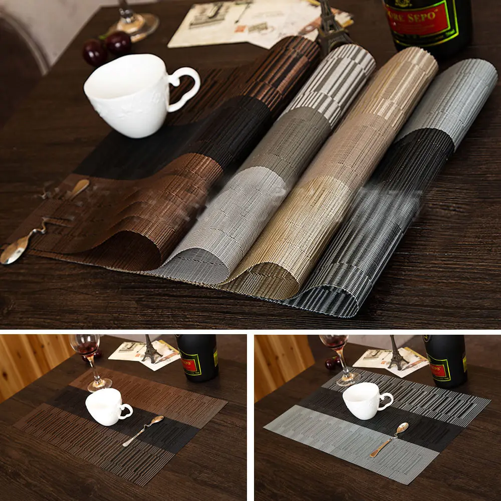 

6Pcs New Kitchen Creative Mats Insulation Bowl Placemats Dining Pads Western bar Table Decoration Sales