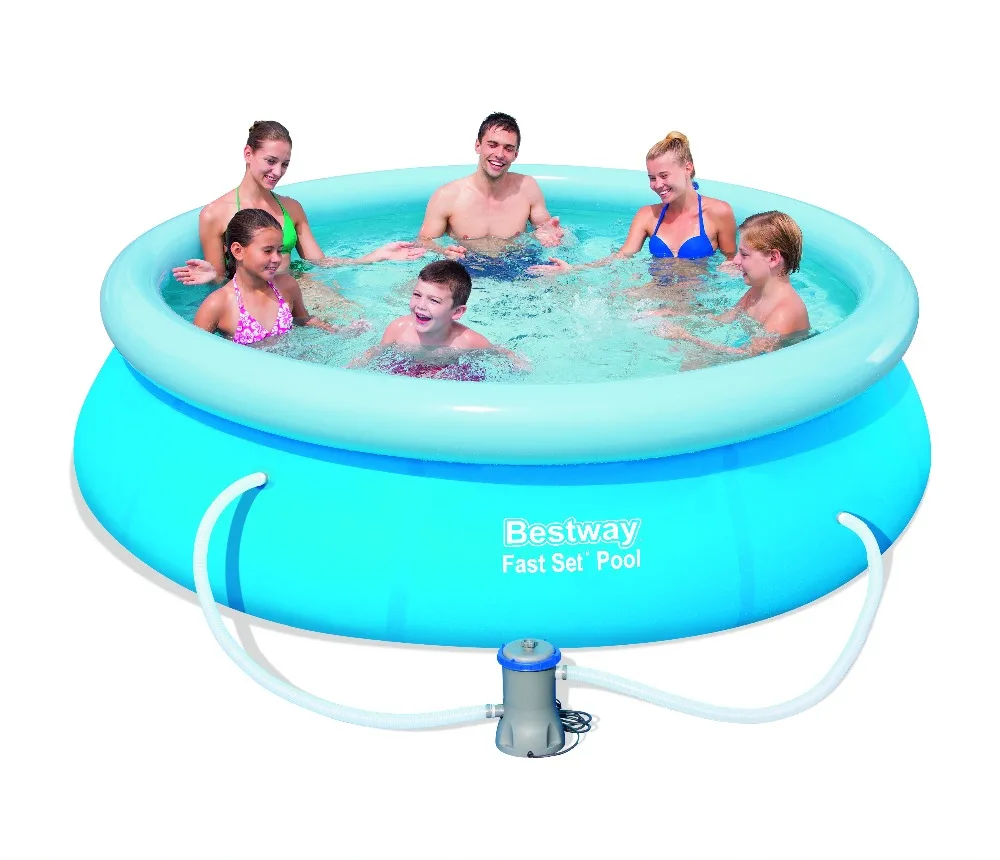 57270 Bestway 305x76 см(10'x3") PISCINA DE AJUSTE RAPIDO Piscina REENGINEED com Filtro SUPER COMPACTO FACIL DE monstar верхнее кольцо