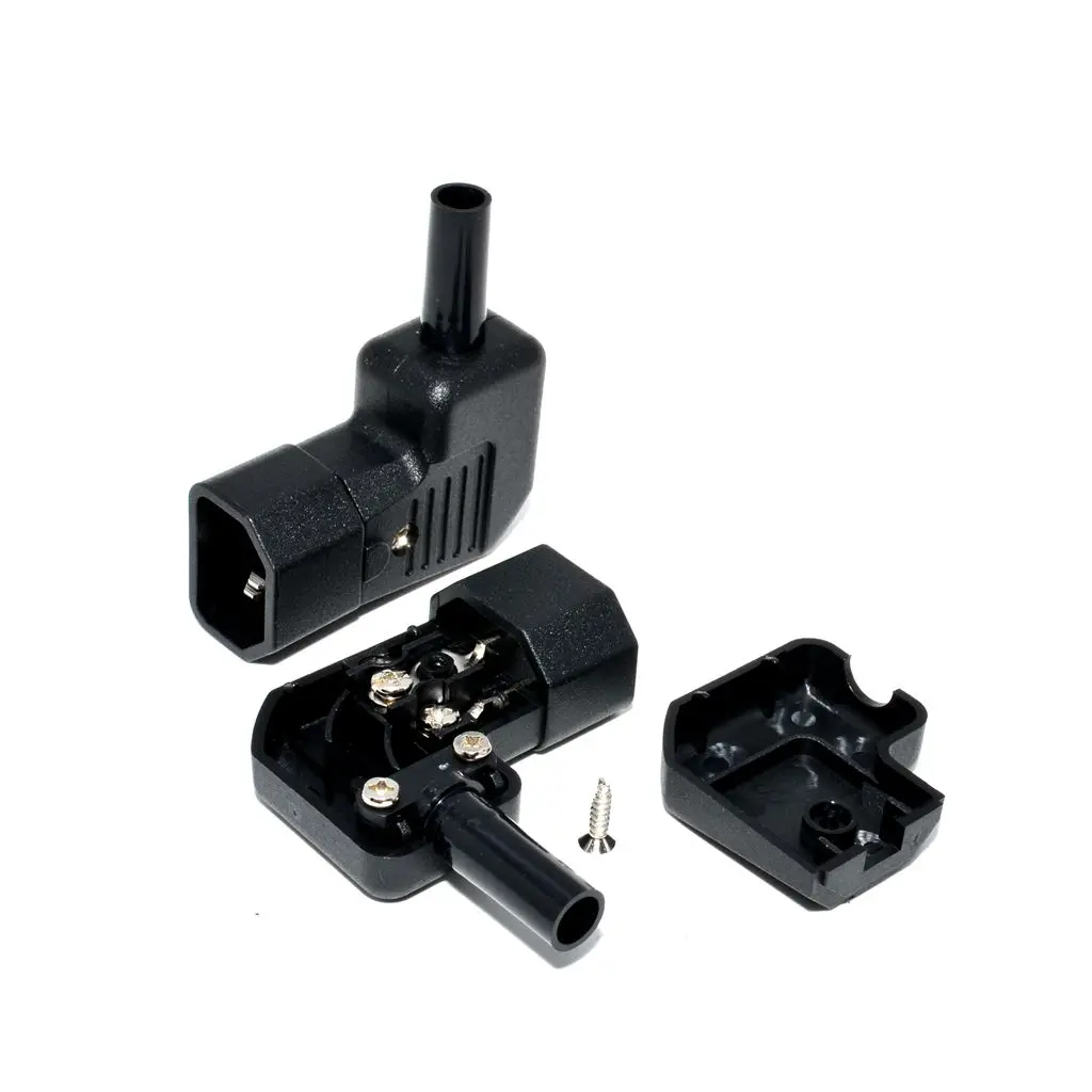 Проводная розетка 250 В 10a IEC320 C13 C14 PDU монтажный соединитель под углом 90