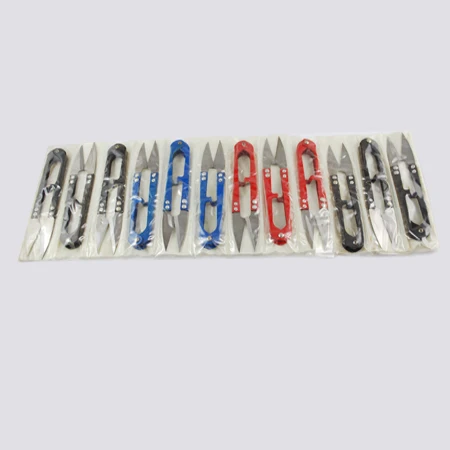

Sharp Steel Scissors, Mixed Color, 106x22x10mm, 12pcs/dozen