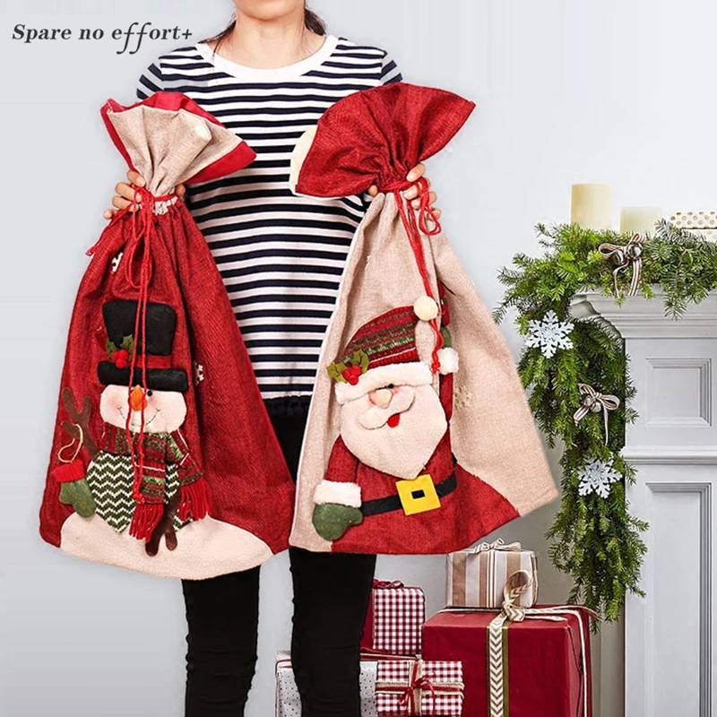 Santa Sacks Christmas Gift Bag Christmas Ornaments Santa Claus