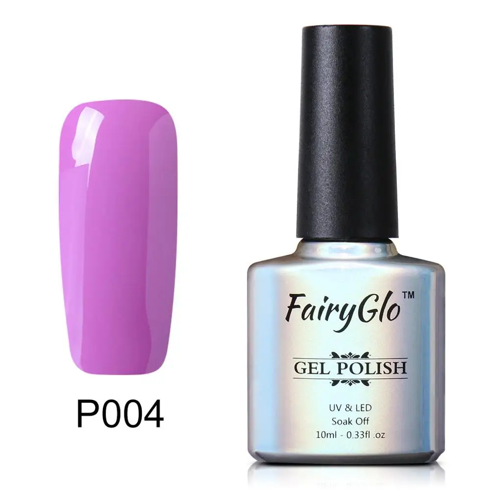 FairyGlo 10 мл Гель-лак фиолетовая серия Гель-лак для ногтей замачиваемый УФ светодиодный Гель-лак для ногтей гели для нейл-арта маникюрный лак - Цвет: 4