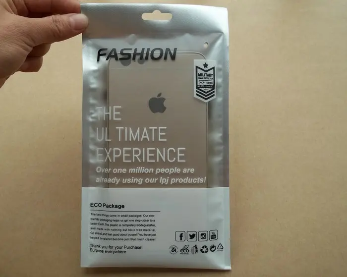 

500pcs Plastic Grind arenaceous Silver Sticky mouth Retail Packaging Bags For iphone6 6s 7 Samsung S5 S6 mobile Case packa