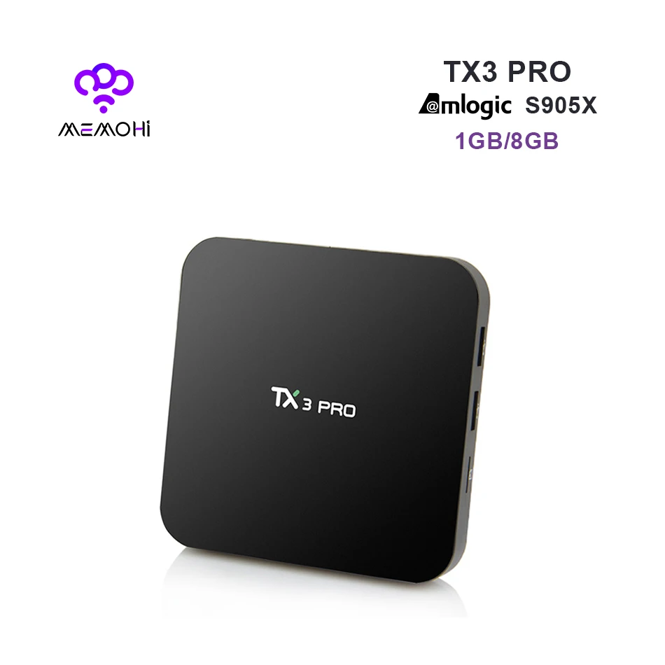 

MEMOBOX TX3 Pro TV Box UHD 4K Amlogic S905X Quad Core Android 6.0 1G 8G Media Player 4K DLNA Airplay Miracast Set-top Box