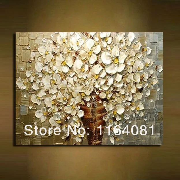 

100% Handmade High-quality Home Decor Knife Flower Oil Painting Canvas Art Artwork Living Room Decoration Wall Painting