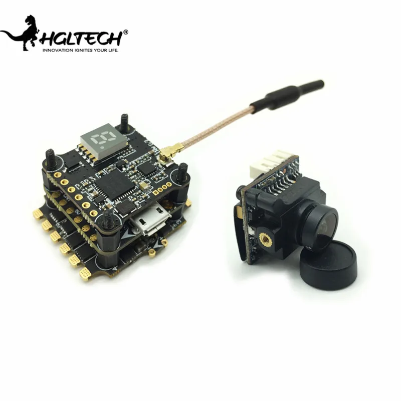 

HGLRC XJB F428 TX20 V2 ELF Camera Set 600TVL Cam & F4 AIO OSD BEC & 28A Blheli_S & 25/100/200/350mW Flight Controller FPV Parts
