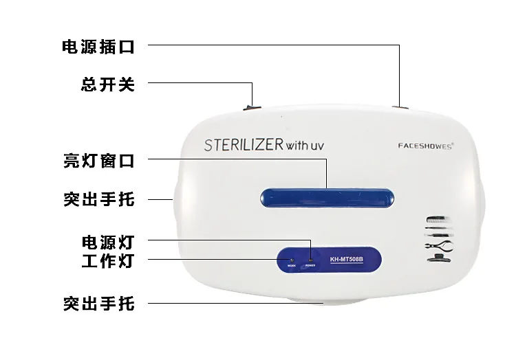 Foyying 6.5L стерилизатор для дизайна ногтей стерилизатор для маникюра УФ Дезинфекция машина стерилизатор инструменты для ногтей стерилизатор