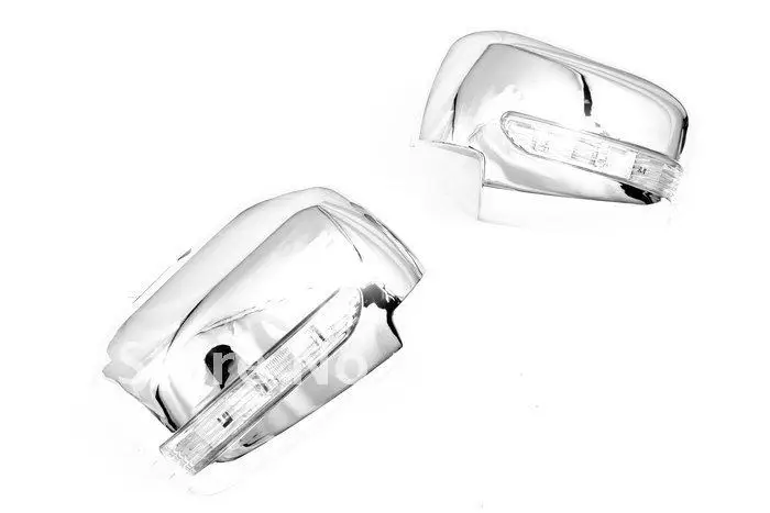 High Quality Chrome Mirror Cover With LED Side Blinker for Mitsubishi L200 Triton free shipping