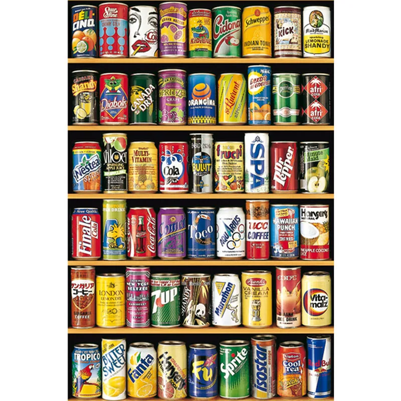 

100% Full DIY 5D Diamond Painting Various Cola Cans Cross Stitch Diamond Embroidery Patterns rhinestones Diamond Mosaic KBL