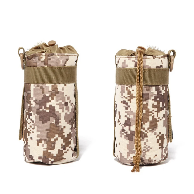 

6 Colors Camouflage 550ML Water Bottle Pouch Tactical Molle Kettle Pouch Pocket Water Bottle Holder Army Gear Bag