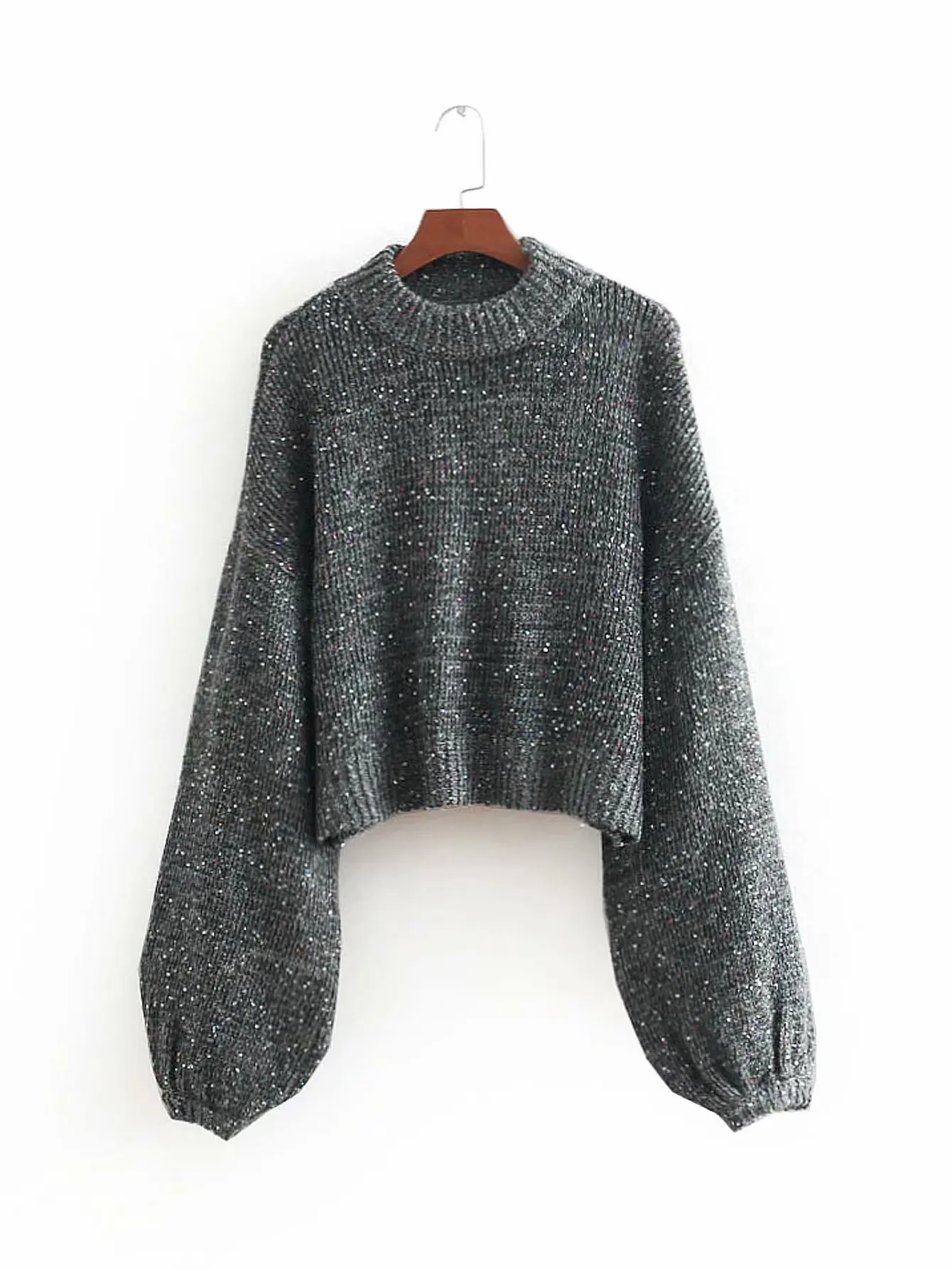 

BB55-8551 European and American fashion wind sequins sweater