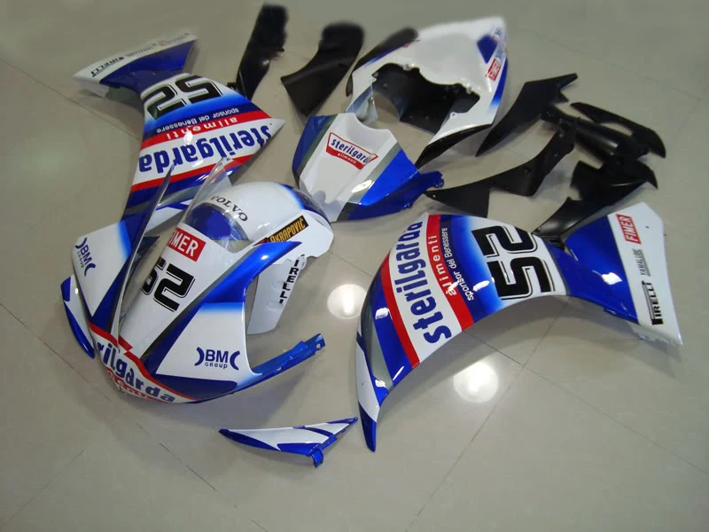 

Motorcycle Fairing kit for YAMAHA YZFR1 09 10 11 YZF R1 YZF1000 2009 2010 2011 ABS New white blue Fairings set+gifts YE06