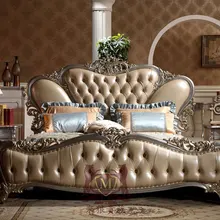 Британская экстравагантная классическая кровать мебель кровать 0408