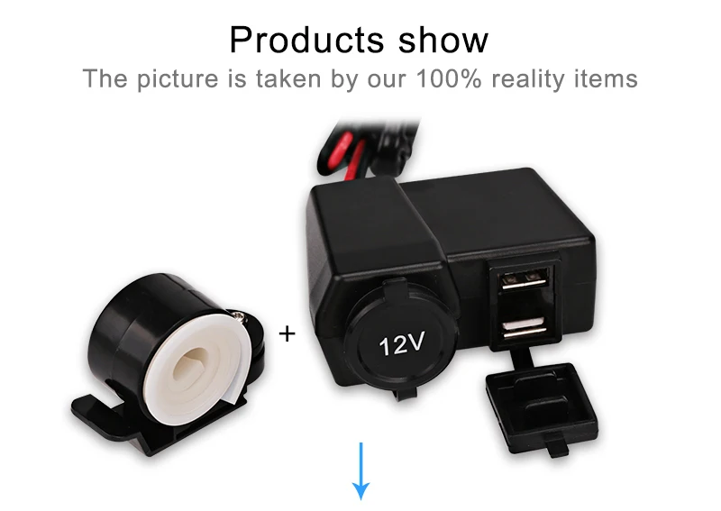 Универсальный двойной USB зарядное устройство Led вольт метр мотоцикл прикуриватель USB розетка адаптер 12 В для Harley Suzuki Yamaha Kawasaki