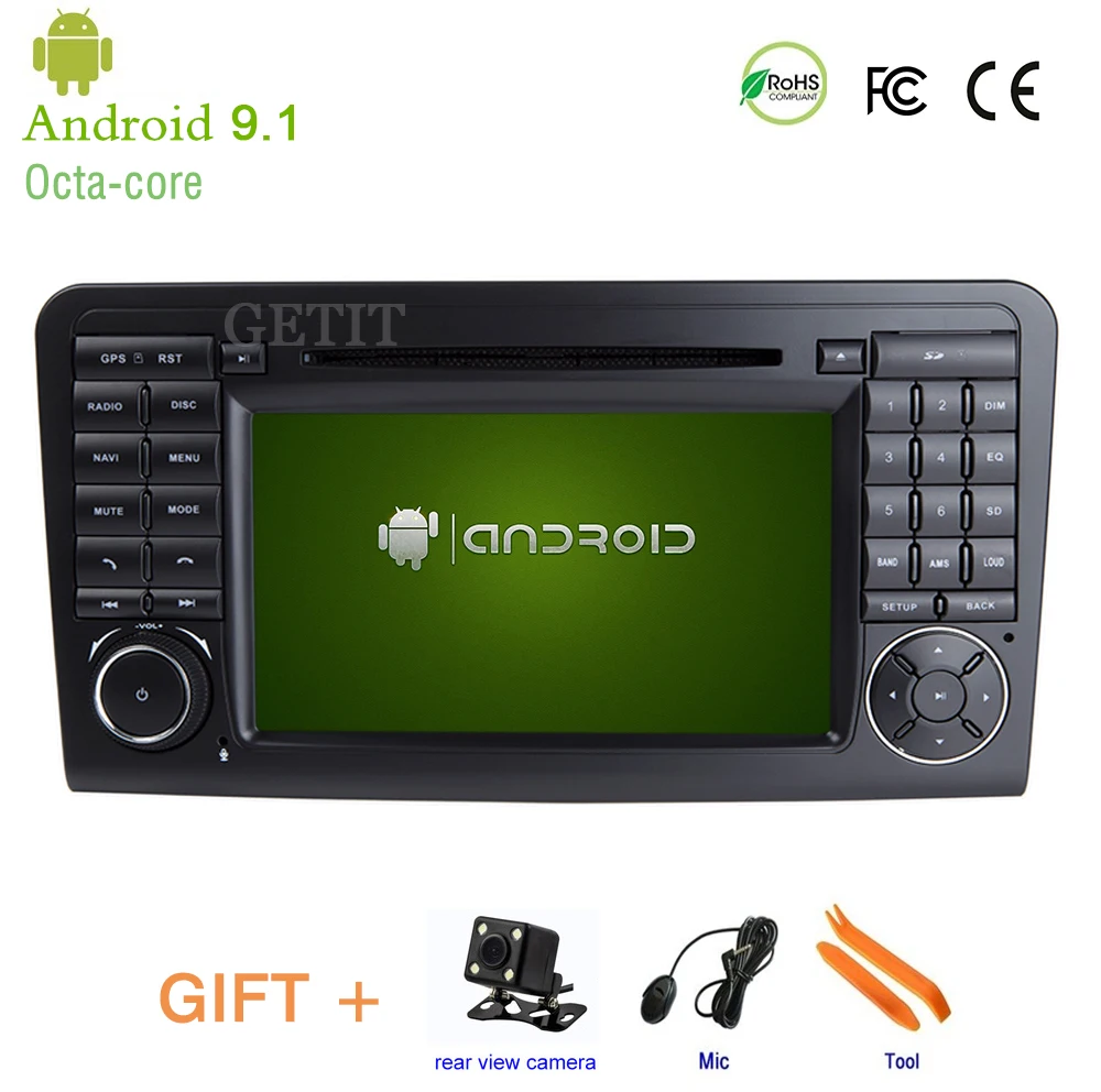 

Android 9.1 Car DVD Stereo Player for Mercedes/Benz GL ML CLASS W164 ML350 ML500 X164 GL320 with Wifi BT Radio GPS ISP Screen