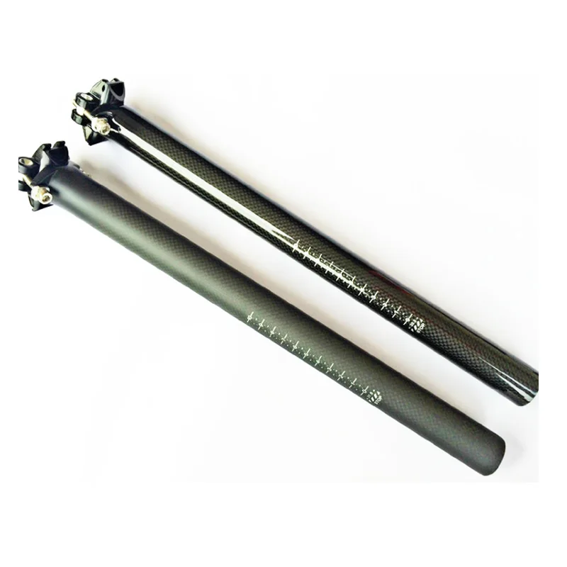 

3k road /MTB bike carbon seat post Matte Glossy bicycle bike part 27.2/30.8/31.6mm carbon fiber bicycle seatpost feeshipping