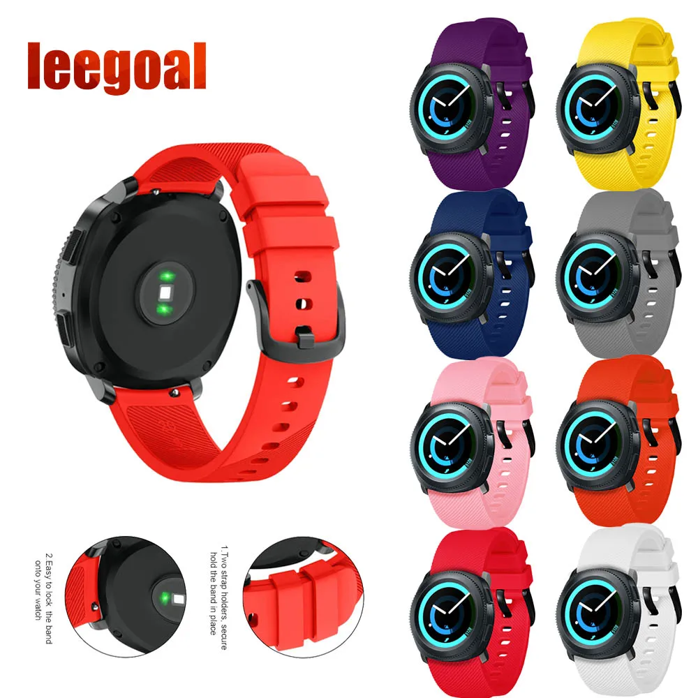 Strap Replacement 20mm Silicone Watch Band for Samsung Gear Sport/Gear