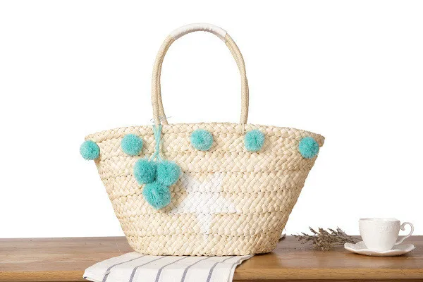 straw rattan hairball hobos tote shoulder bags 04