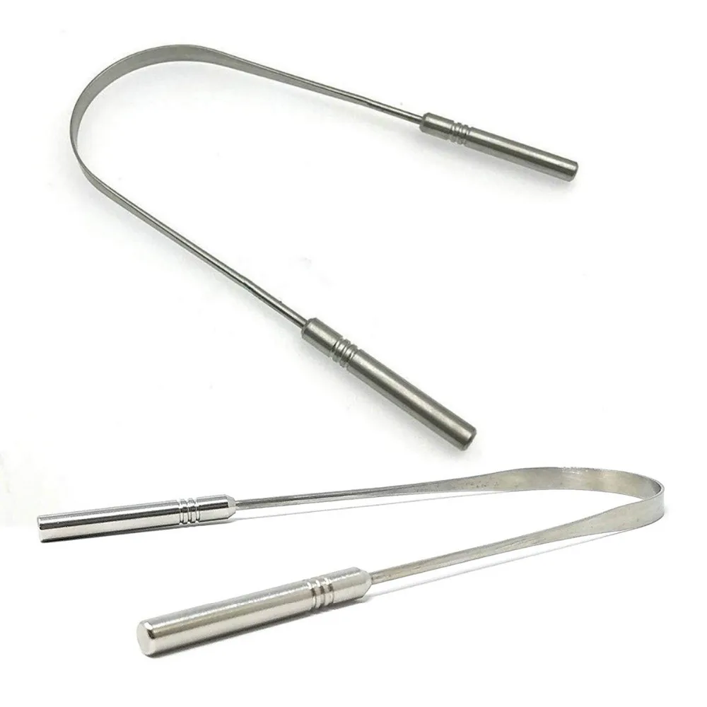 

Stainless Steel Tongue Cleaner U-shaped Scraper Oral Care Bad Breath Sweeper Light wieght Portable Tongue Cleaners Health Tools