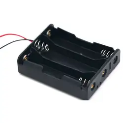 1 шт. прозрачный батарея коробка 3xAA 4,5 в батарея держатель Box Дело провода привести для AA перезаряжаемые батарея