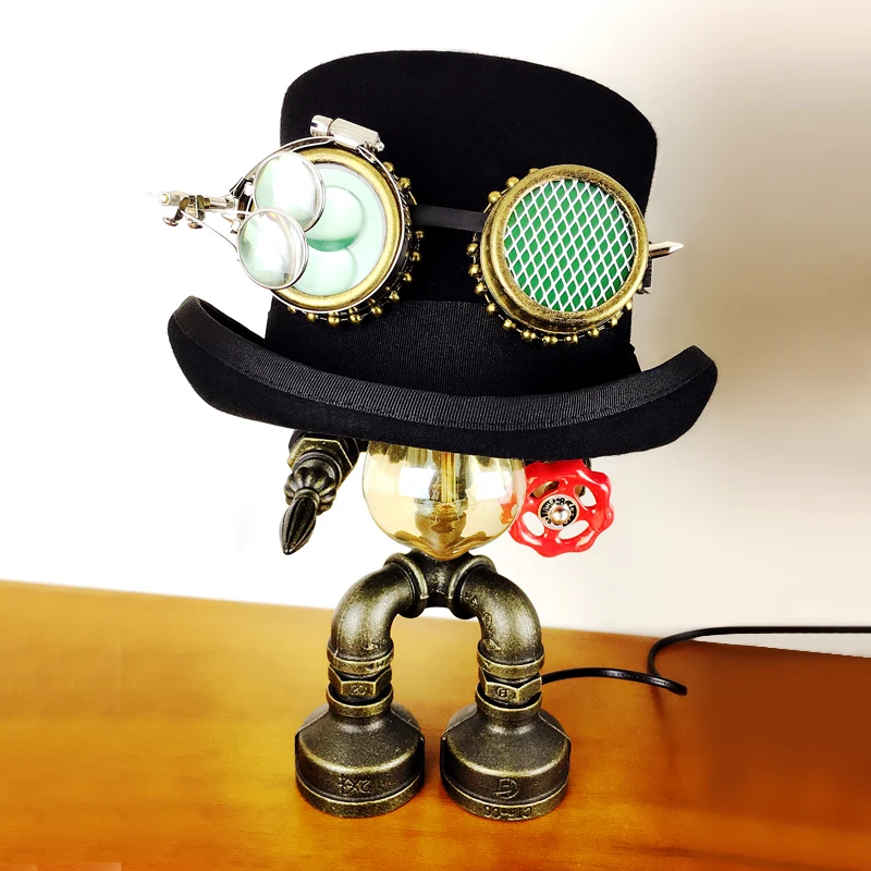 GEARDUKE Steampunk Top Hat Cap goggle Props Magic Hat Gothic Retro Rock