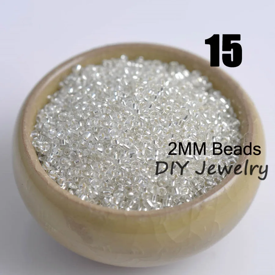 1000 шт. круглые бусины разделители из серебра 12/0 пробы 2 мм 16 г|beaded handmade|beaded handmade