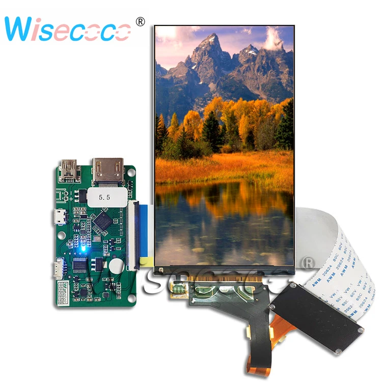  5.5 inch resolution 1440 * 2560 2K LCD display LS055R1SX04 50PIN 2USB HDMI new control driver board