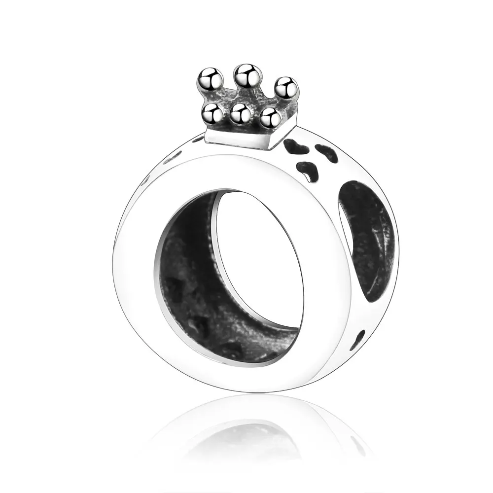 

Fit Original Pandora Charm Bracelet Authentic 925 Sterling Silver European Crown Charm Beads Women Gift DIY Berloque For Women