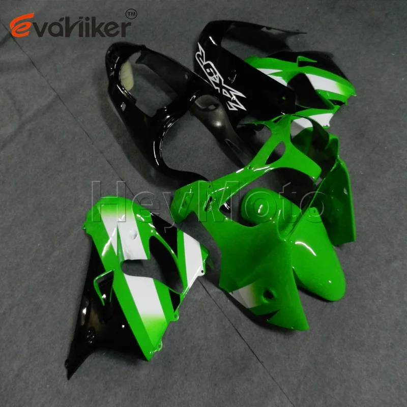 Капот мотоцикла на заказ для ZX-9R 2000-2001 ZX 9R 00 01 ABS мотоцикл обтекатель зеленый пламя - Цвет: T