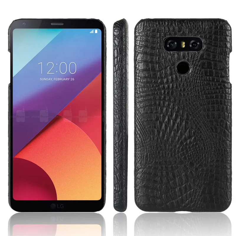 For LG G6 Case LG G6 Case Cover Plastic Luxury Crocodile PU Leather ...