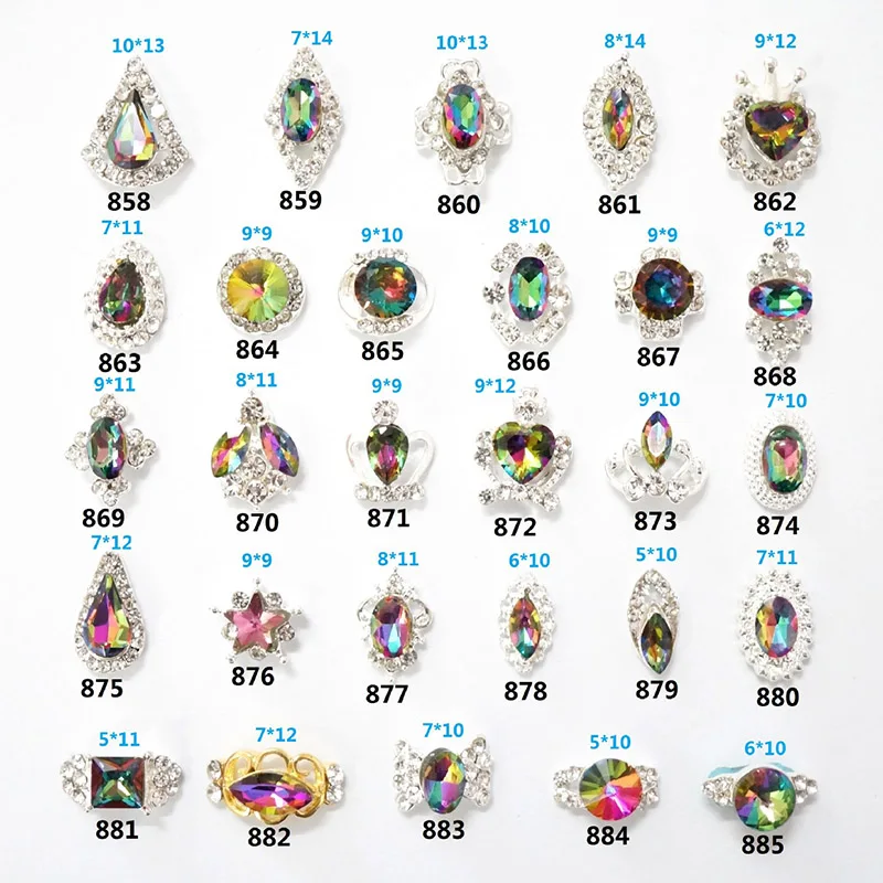 

Hot Sale 20pcs/lot Rhinestone Button Flatback Button Nail Art Decoration Wedding Button Crystal DIY Accessories YD06
