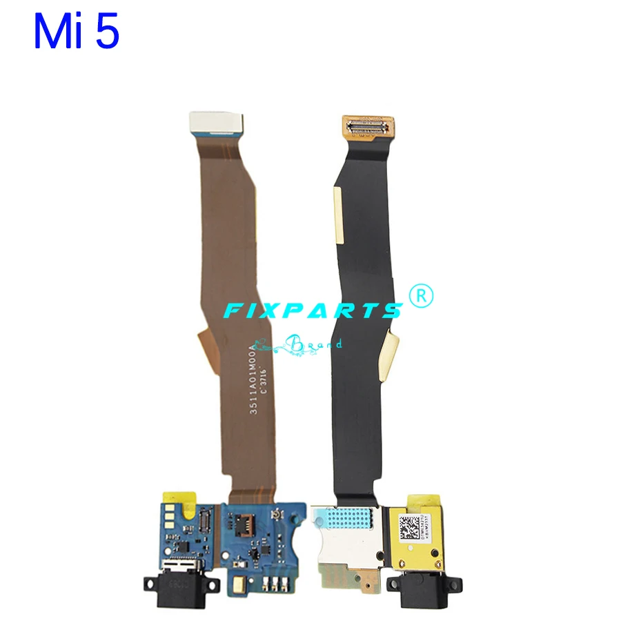 Xiao mi 5 mi 5S Plus 5X зарядный порт гибкий кабель, сменные детали USB док-станция зарядное устройство гибкий кабель для Xiao mi 5 mi 5S Plus