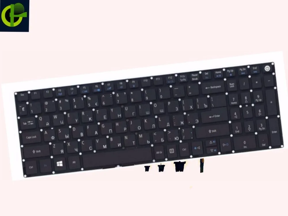 

Russian RU Keyboard for Acer NK.I1513.006 AEZRT700010 6B.MVRN7.020 NKI1513006 PK131FZ1A04 ACM14H83SU LV51_A50B NSK-RE1S BLACK