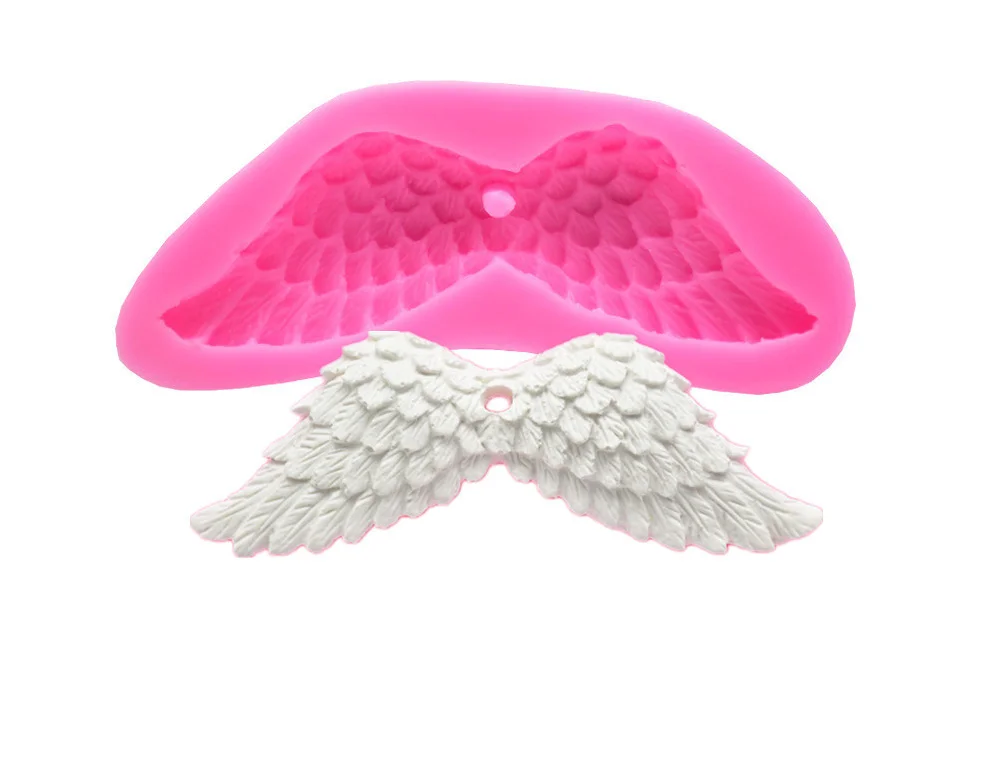 3D Angel Cupid Silicone Mold Fondant Cake Decoration Tools Wings Decorative Cake Mold for Baking Pastry Sugarcraft mold 279 (7)