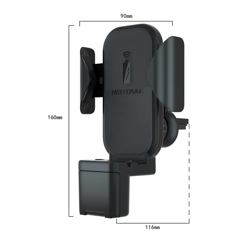 N32 3 в 1 Беспроводной автомобиля Зарядное устройство кронштейн быстрой зарядки клип горе Kit для Apple Watch/мобильный телефон/гарнитуры Quick Charge держатель