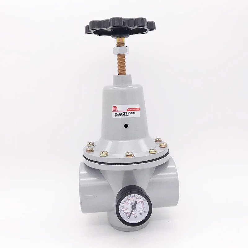 

High quality Large flow air regulator valve inlet 1-1/4" 1-1/2 2 inch pneumatic treatment units QTY-32/40/50 with pressure gauge