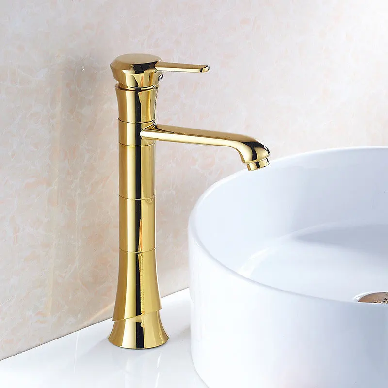 

golden sea basin faucet lavatory basin of hot and cold water tap the stage