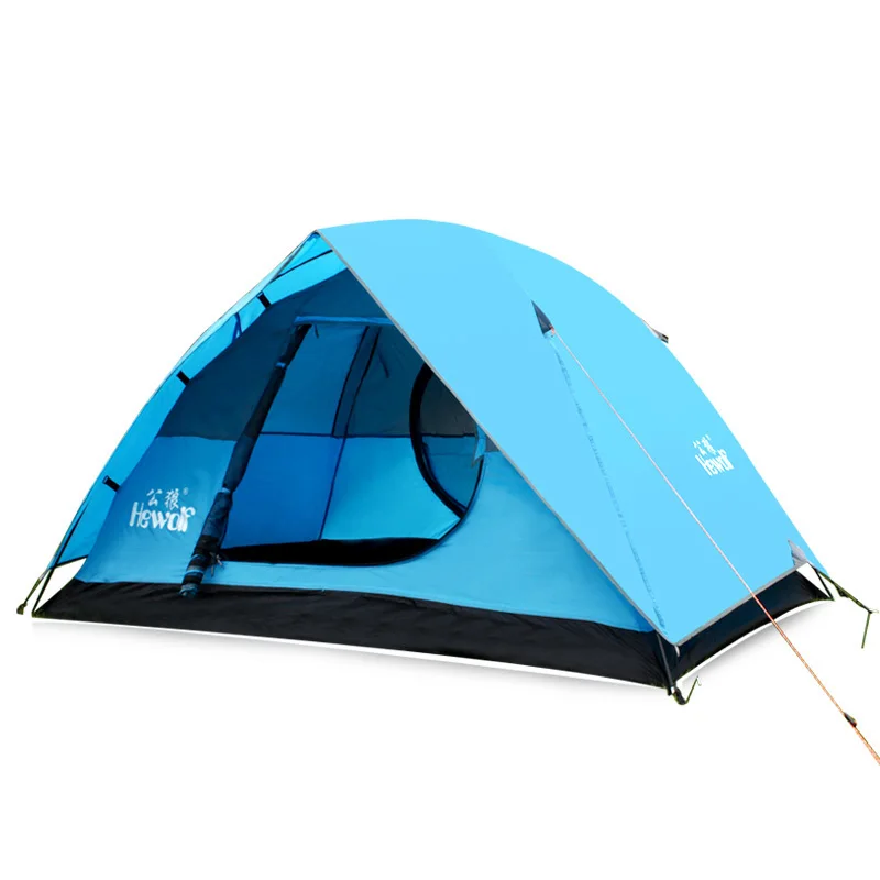 2 Person Ultralight Double Layer Camping Tents Outdoor Carpas Beach
