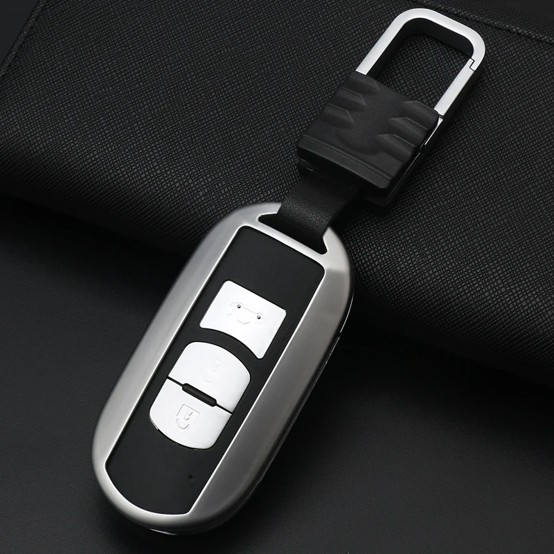 

ALLOY Auto Key Ring Key Chain Holder Car Key Case Cover FOR Mazda M3 Axela ATENZA cx-5 cx-4 cx-7 cx9 for 2/3 button