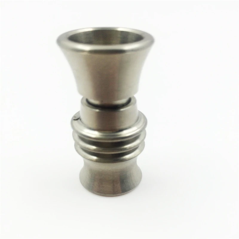 

14mm Direct Inject Domeless titanium Nail (No Adapter Needed)-male joint, most convenient ti nail! For Glass Water Pipe Smoking