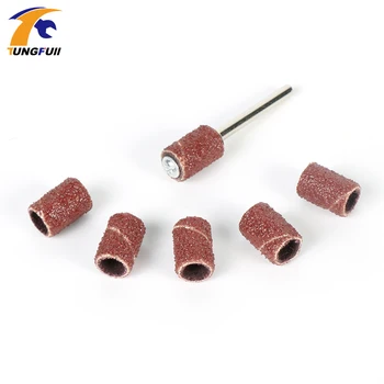 

Tungfull tool 11pcs/lot Sanding Bands 6.35mm with Drum Sander Dremel Style Accessories power tool accessory Grinding Sand Ring