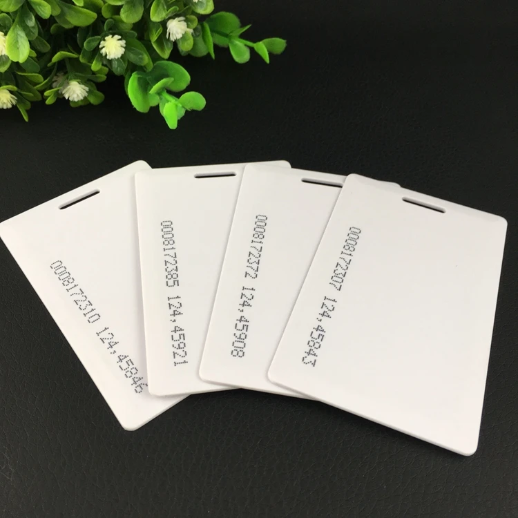 100pcs/lot 125KHz rfid EM ID Thick Time Attendance Card Access Control