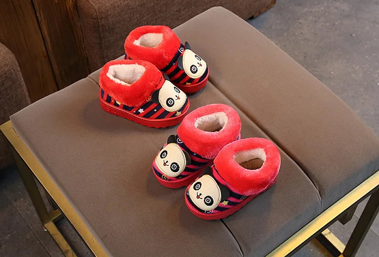 Г. зимняя обувь для мальчиков и девочек теплые домашние тапочки для малышей Детская Хлопковая Милая домашняя обувь детская хлопковая Толстая обувь 18N1126