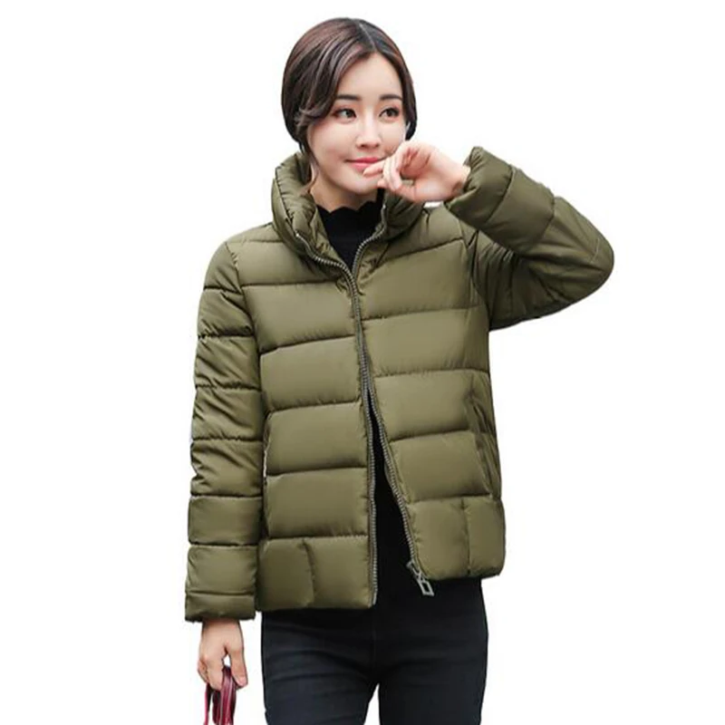 

Parkas For Women Winter Fashion Jacket 2017 New Women's Thicken Basic Outerwear Hooded Coats Short Female Slim Parkas PW1035