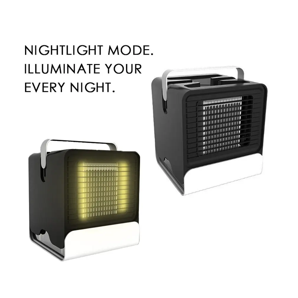 

Air Cooler Small Air Conditioning Fan Home Dormitory Office Desktop Air Humidification Refrigerator Usb Fan