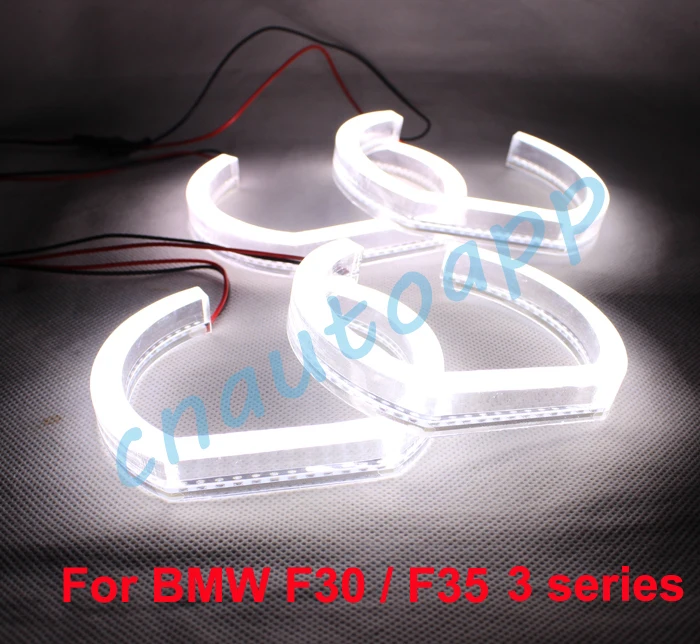 

Custom Crystal Light Angel Eyes SMD LED Headlights Pipeline Light Running Light DRL - One Set
