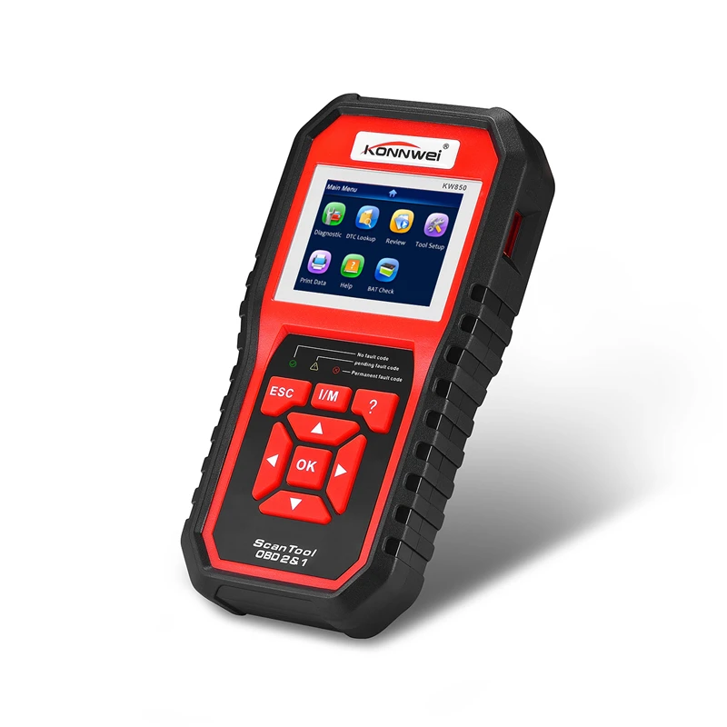 

Best Auto Scanner KONNWEI KW850 Full obd2 obdii Diagnostic Tool Support Multi-language one click update KW 850 Better Than AL519